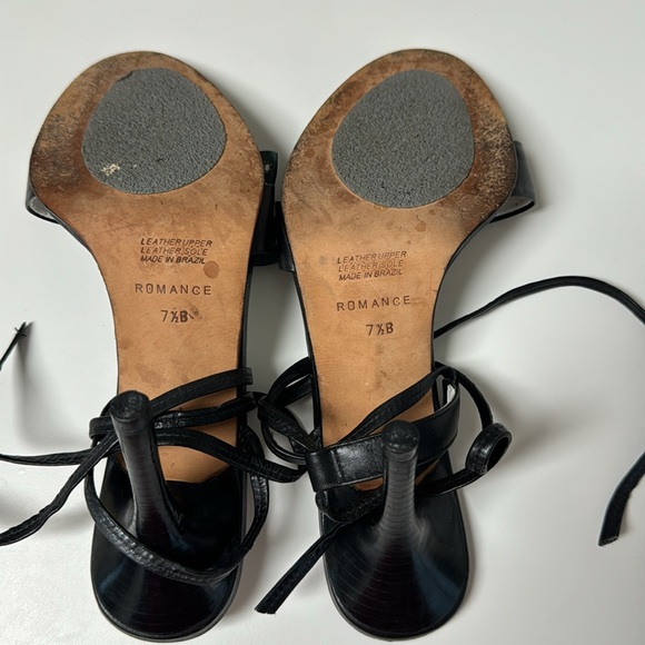 Alec Romance Y2K Leather Strap Heels - Picture 8 of 13